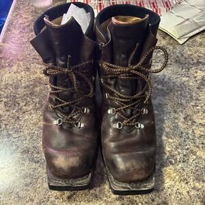 Vintage Norrona Mens Size 13 Mountaineering Brown Boots